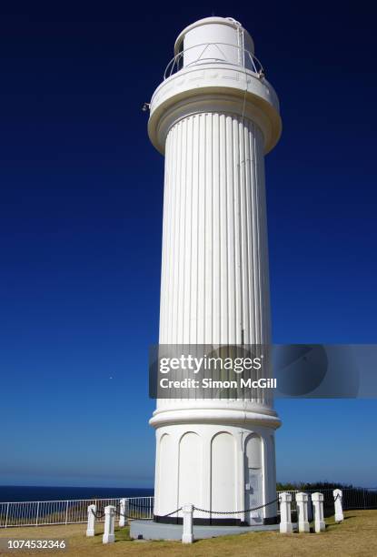 wollongong head lighthouse (also known as flagstaff hill lighthouse or flagstaff point light), north wollongong, new south wales, australia - 1936 2018 stock pictures, royalty-free photos & images