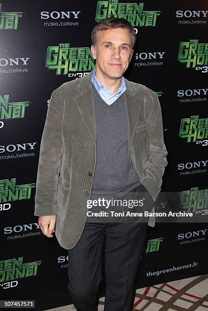 Christopher Waltz attends 'The Green Hornet' Photocall at Hotel Royal Monceau Raffle on December 9, 2010 in Paris, France.