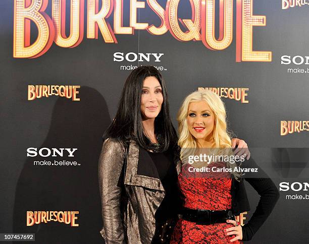 Christina Aguilera: 'Burlesque' Premiere with Cher!: Photo 2495886, Cher,  Christina Aguilera Photos