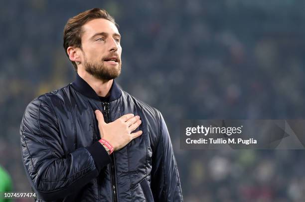 Claudio Marchisio, former player of Juventus during the Serie A match between Juventus and AS Roma on December 22, 2018 in Turin, Italy.