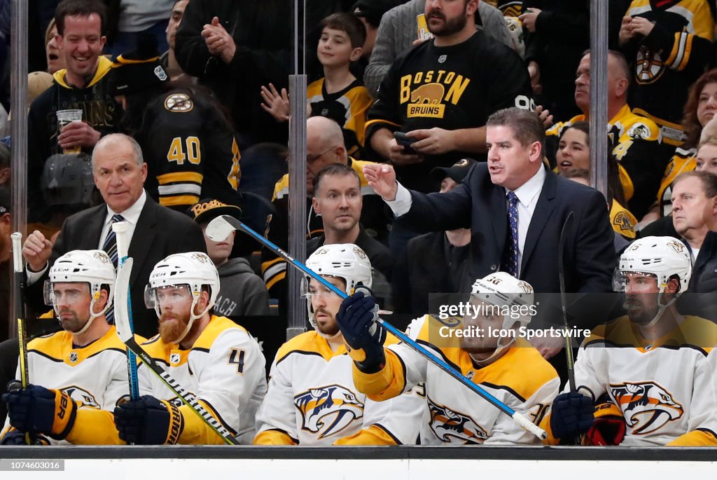 NHL: DEC 22 Predators at Bruins