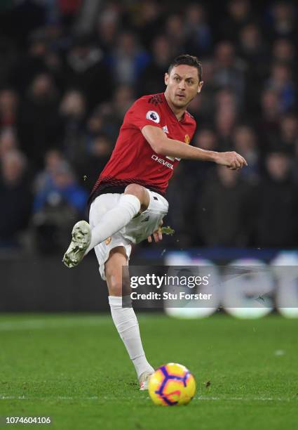 Manchester United player Nemanja Matic in action during the Premier League match between Cardiff City and Manchester United at Cardiff City Stadium...