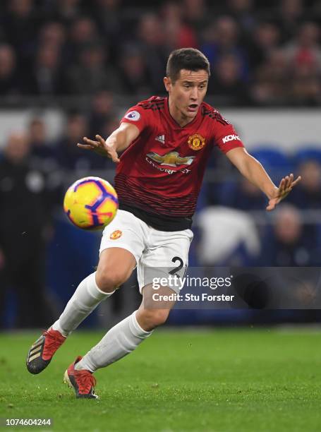 Manchester United player Ander Herrera in action during the Premier League match between Cardiff City and Manchester United at Cardiff City Stadium...