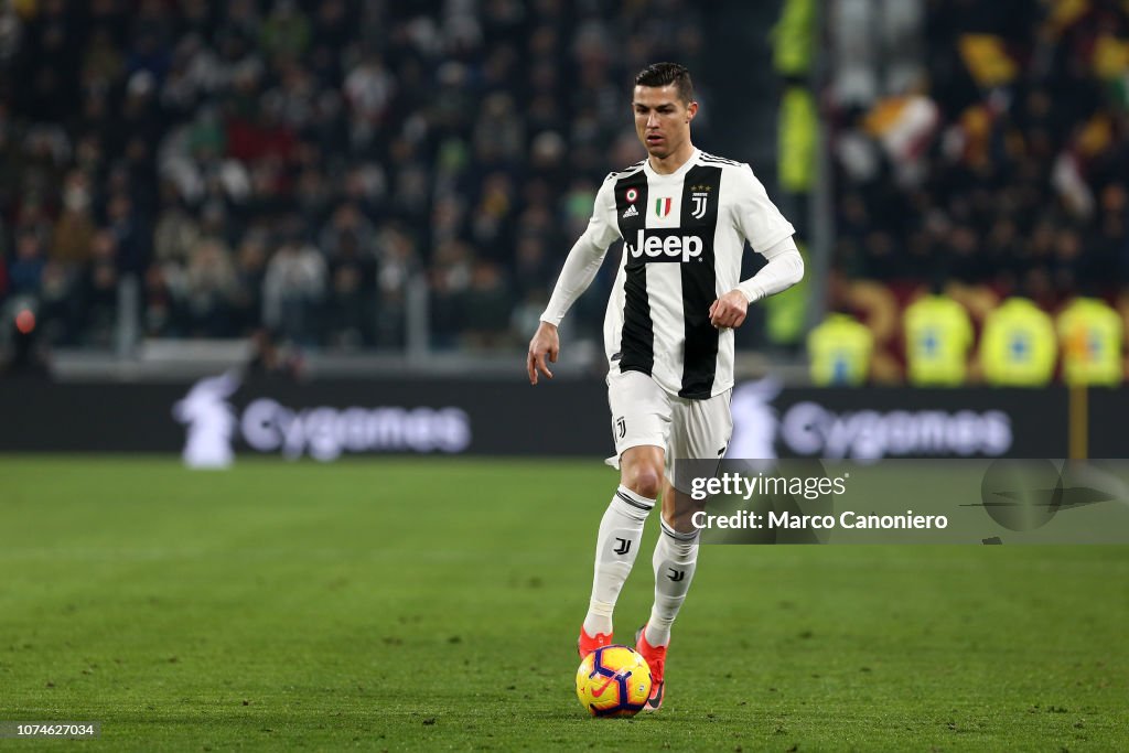Cristiano Ronaldo of Juventus FC in action during the Serie...