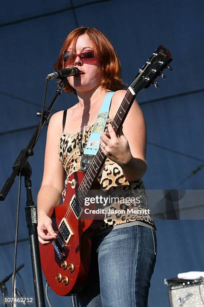 Corin Tucker of Sleater-Kinney during Vegoose Music Festival 2005 - Day 2 - Sleater-Kinney at Sam Boyd in Las Vegas, Nevada, United States.