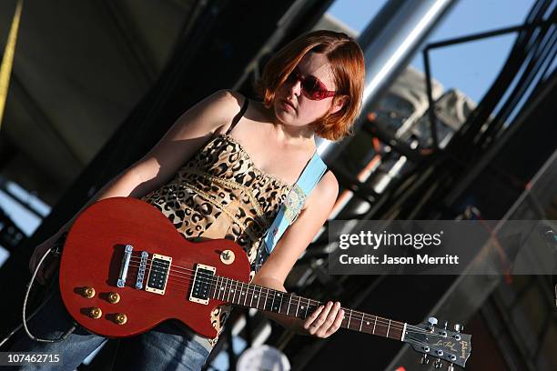 Corin Tucker of Sleater-Kinney during Vegoose Music Festival 2005 - Day 2 - Sleater-Kinney at Sam Boyd in Las Vegas, Nevada, United States.