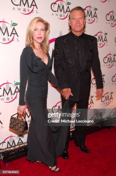 Kim Campbell and Glen Campbell during The 39th Annual CMA Awards - Arrivals at Madison Square Garden in New York City, New York, United States.