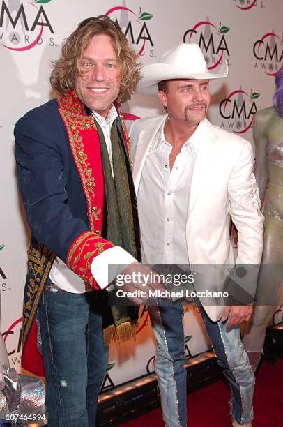 Big Kenny and John Rich of Big & Rich during The 39th Annual CMA Awards - Arrivals at Madison Square Garden in New York City, New York, United States.