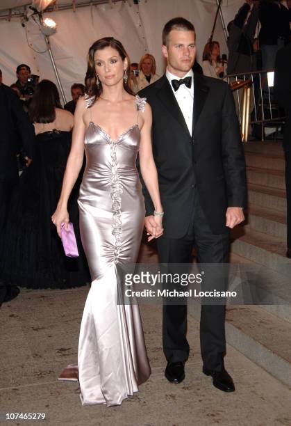 Bridget Moynahan and Tom Brady during "Chanel" Costume Institute Gala Opening at the Metropolitan Museum of Art - Arrivals at Metropolitan Museum of...