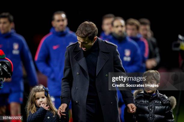 Gabi of Atletico Madrid during the La Liga Santander match between Atletico Madrid v Espanyol at the Estadio Wanda Metropolitano on December 22, 2018...