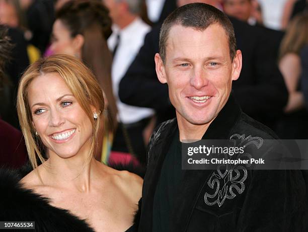 Sheryl Crow and Lance Armstrong during 33rd Annual American Music Awards - Arrivals at Shrine Auditorium in Los Angeles, California, United States.