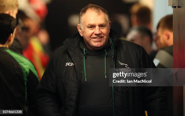 Newcastle Falcons director of Rugby Dean Richards is seen in the tunnel during the Gallagher Premiership Rugby match between Newcastle Falcons and...