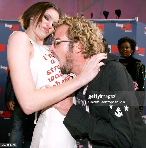 Michelle Deighton and Jonny Fairplay during VH1 Big in '05 - Red Carpet at Sony Studios in Los Angeles, California, United States.