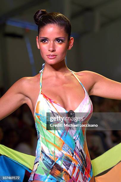 Model wearing Gideon Oberson during Sunglass Hut Swim Shows Miami Presented by LYCRA - Gideon Oberson - Runway at Raleigh Hotel in Miami Beach,...