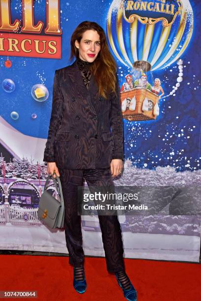 Julia Malik attends the 15th Roncalli christmas circus premiere at Tempodrom on December 22, 2018 in Berlin, Germany.