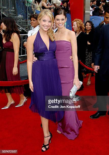 Amber Benson and Rachel Melvin during 33rd Annual Daytime Emmy Awards - Arrivals at Kodak Theater in Hollywood, California, United States.