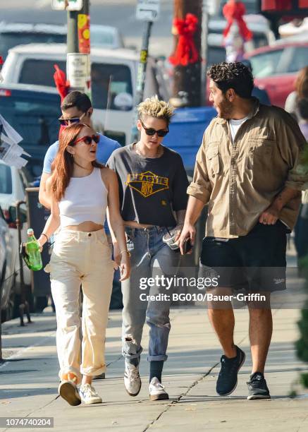 Kristen Stewart and Sara Dinkin are seen on December 24, 2018 in Los Angeles, California.