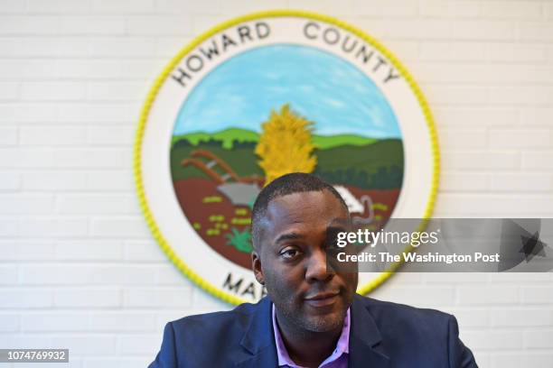 Newly elected Howard County Executive Calvin Ball talks about what the future may hold for the historic downtown area December 19, 2018 in Ellicott...