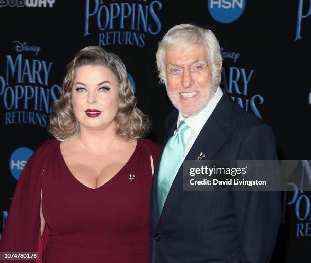 Dick Van Dyke and wife Arlene Silver the premiere of Disney's "Mary Poppins Returns" at the El Capitan Theatre on November 29, 2018 in Los Angeles,...