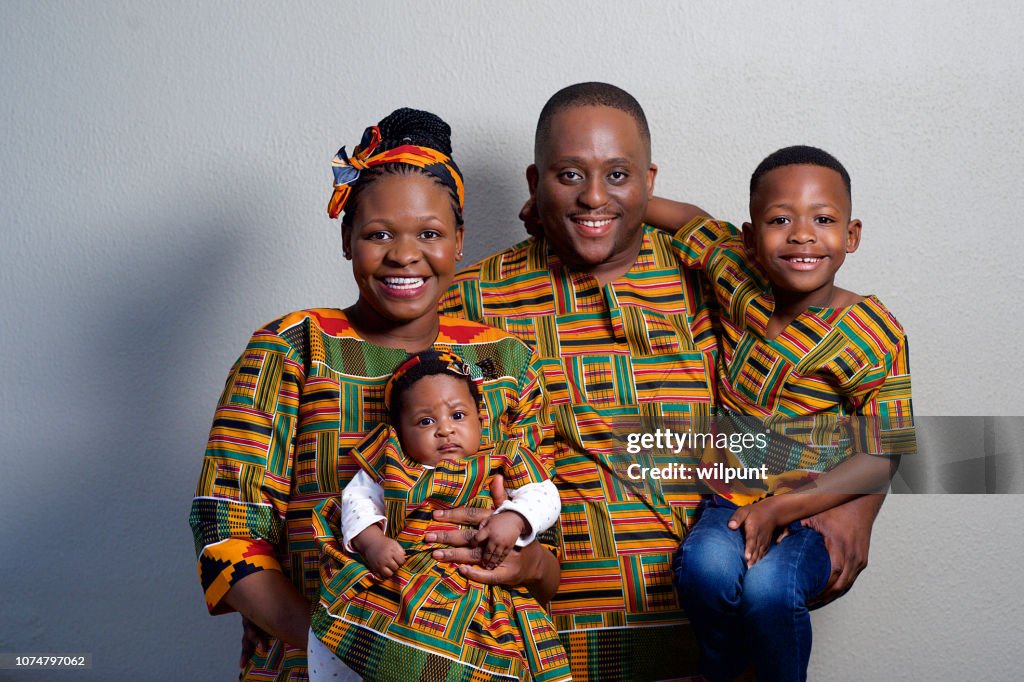 Traditional African Family Local Style Traditional Dress And traditional-african-fashion-family