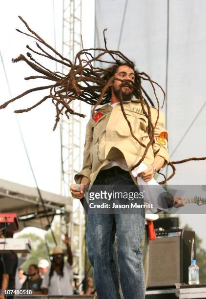Damian "Jr. Gong" Marley during Bonnaroo 2006 - Day 2 - Damian "Jr. Gong" Marley at Which Stage in Manchester, Tennessee, United States.