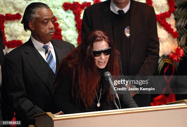 Al Sharpton and James Brown's widow, Tomi Rae Hynie