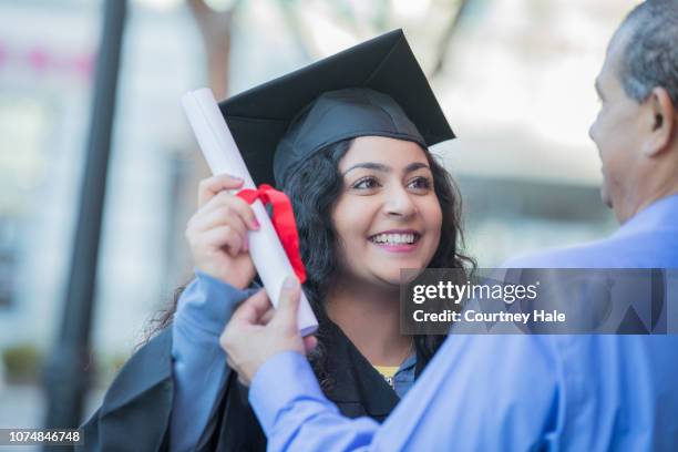 Graduation Received Graduation Ceremony And Receiving Diploma Photos and Premium High Res ...