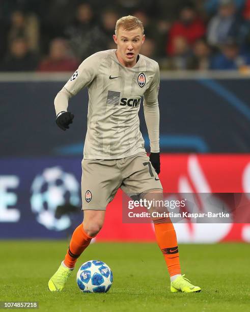 Viktor Kovalenko of FC Shakhtar Donetsk in action during the Group F match of the UEFA Champions League between TSG 1899 Hoffenheim and FC Shakhtar...