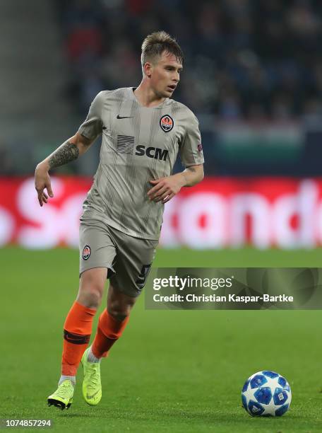 Oleg Danchenko of FC Shakhtar Donetsk in action during the Group F match of the UEFA Champions League between TSG 1899 Hoffenheim and FC Shakhtar...