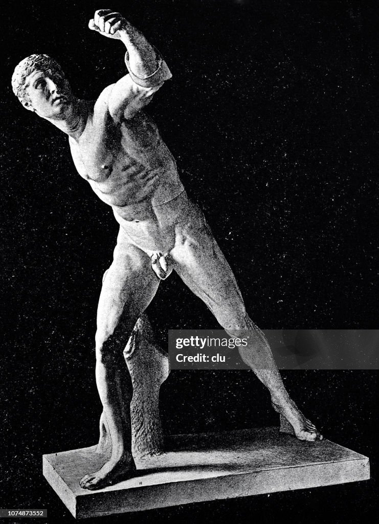 Statue of the Borghese Fencer