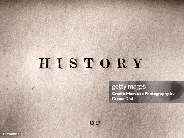 history of - century stockfoto's en -beelden