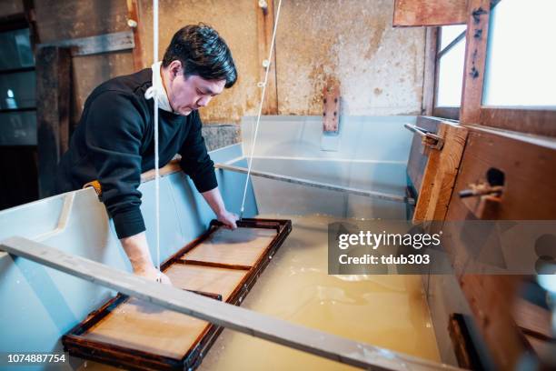 Papermaking Japan 567 Japanese Paper Making Stock Photos, High-Res Pictures, and Images ...