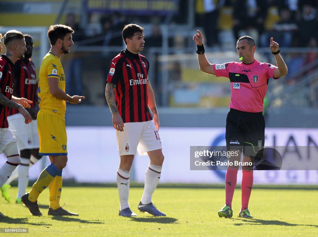 Frosinone Calcio v AC Milan - Serie A