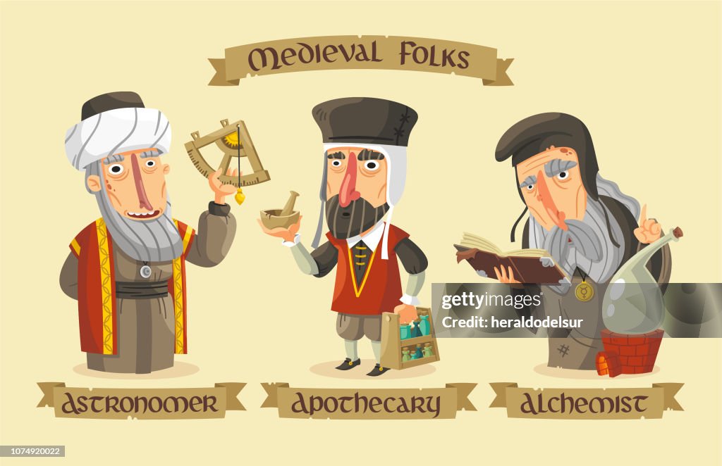 Medieval characters set