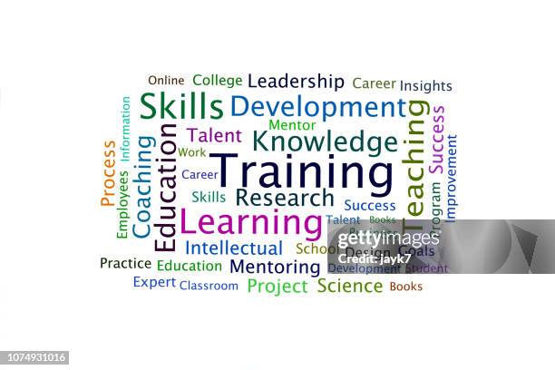 training - word cloud stock pictures, royalty-free photos & images