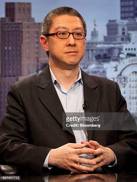 Victor Koo, chief executive officer Youku.com Inc., attends an interview in New York, U.S., on Thursday, Dec. 9, 2010. Youku.com Inc. Had the largest...