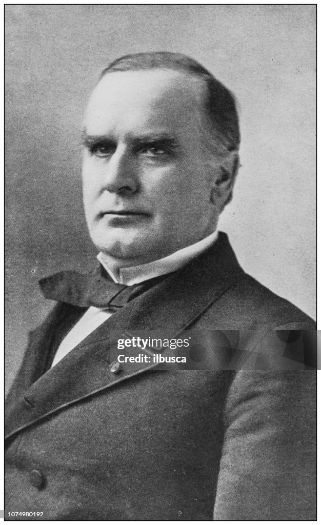 Antique historical photographs from the US Navy and Army: President McKinley