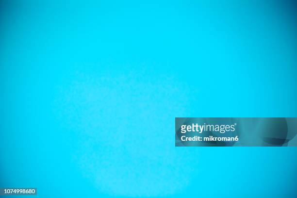 shot of blue, cyan paper background - bright blue background fotografías e imágenes de stock