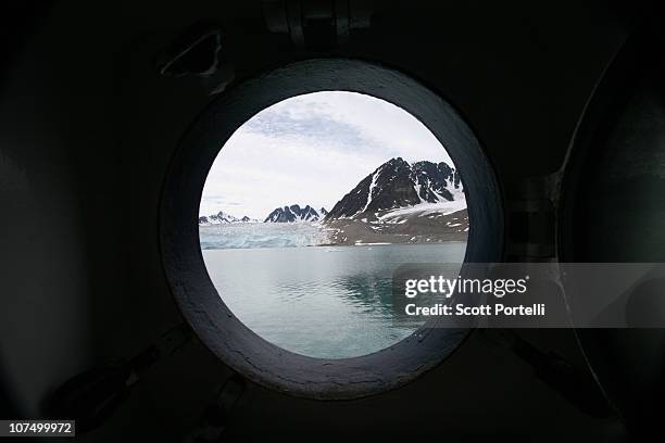 spitsbergen - port hole stock pictures, royalty-free photos & images