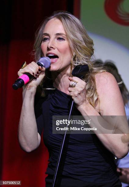 Singer Chynna Phillips performs at Hudson Terrace on December 9, 2010 in New York City.