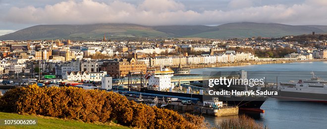 Panorama of Douglas on the Isle of Man Panorama of Douglas on the Isle of Man