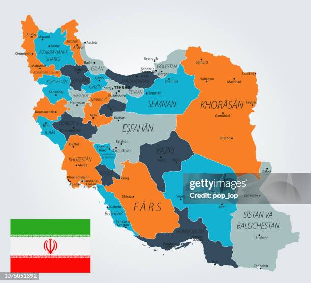 13 - iran - blue-orange 10 - tehran stock illustrations