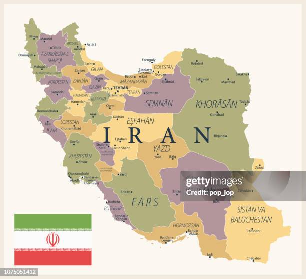 21 - iran - vintage isolated 10 - tehran stock illustrations