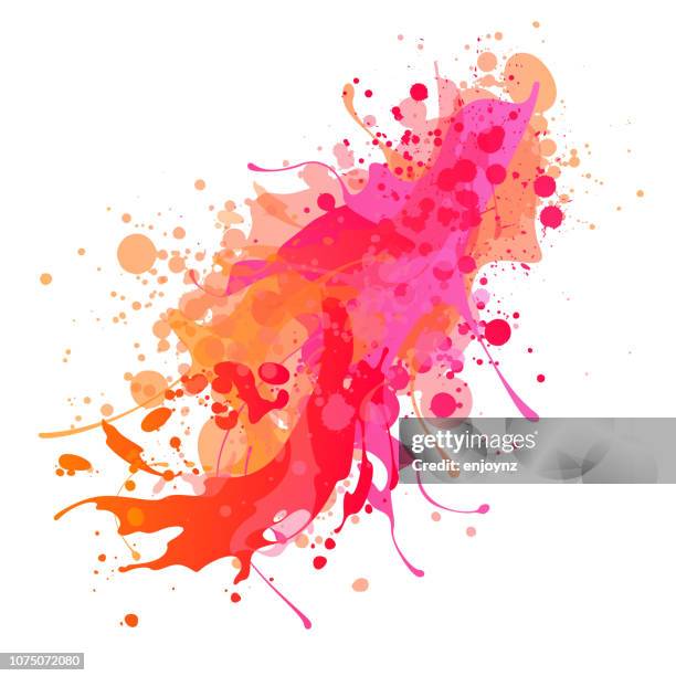 pink splash background - heating cooling stock illustrations
