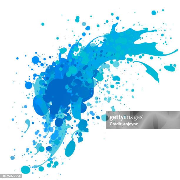 blue splash background - water splashing stock illustrations