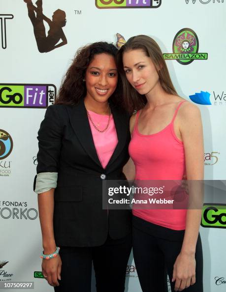 Publicist Cathy Michelle White And Instructor Tara Stiles Arrive To