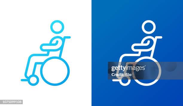 stockillustraties, clipart, cartoons en iconen met handicap symbool - gehandicaptenparkeerplaats