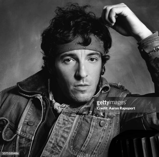 Rock and roll legend Bruce Springsteen poses for a portrait in December 1984 in Los Angeles, California.