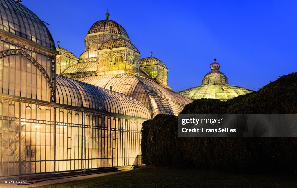 Royal greenhouses in Laeken (Brussels), Belgium
