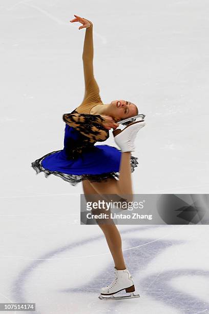 Carolina Kostner of ITA skates in the Ladies Short Program during ISU Grand Prix and Junior Grand Prix Final at Beijing Capital Gymnasium on December...